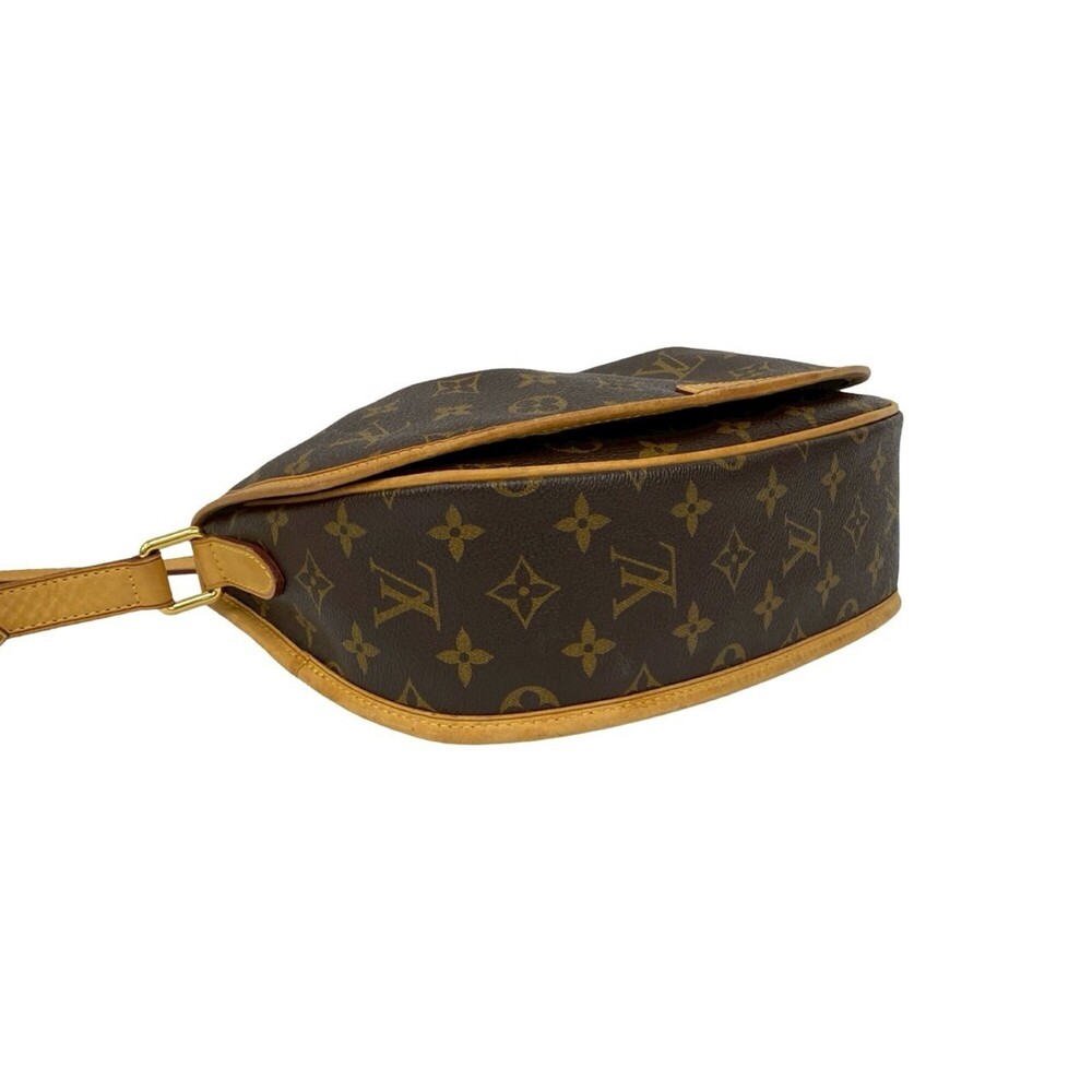 LOUIS VUITTON Authentic Brown Monogram Leather Pochette Shoulder Bag - Picture 7 of 10